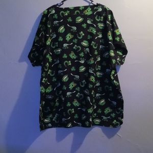 Handmade St.Patricks Day Nurse Scrub